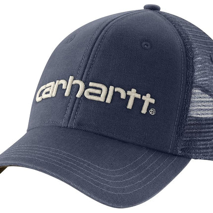Carhartt Men's Canvas Mesh-Back Logo Graphic Cap