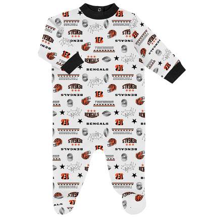Gerber Baby Conjunto de regalo de mameluco con pies y body NFL, color del equipo, 0-3 meses (paquete de 3)