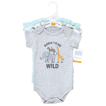Hudson Baby Baby Cotton Bodysuits, Little Monkey, 18-24 Months