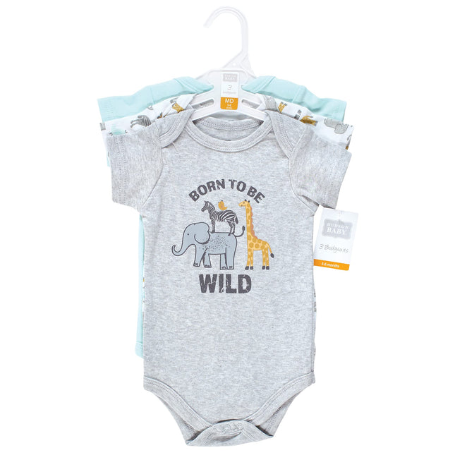 Hudson Baby Baby Cotton Bodysuits, Little Monkey, 18-24 Months
