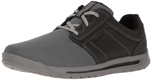 Rockport Men's Randle Plain Toe Oxford, Black/Grey