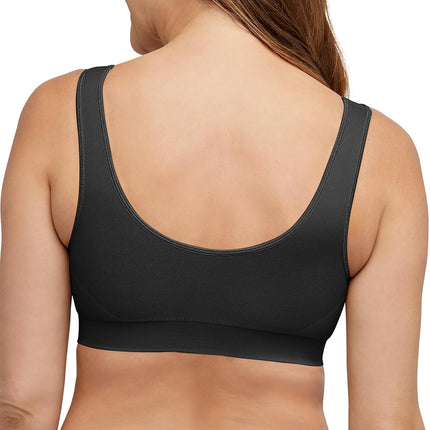 Bali Women's One Smooth U Bralette Bras, Opaque, Black, L