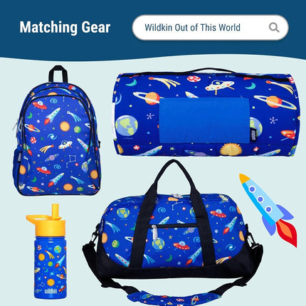 Wildkin Kids ECO rPET Insulated Lunch Box – Keeps Food Hot or Cold, Easy-Clean Lining, Mesh Pockets & BPA-Free – Boys & Girls, Ideal for School, Travel & Daycare – Out of This World