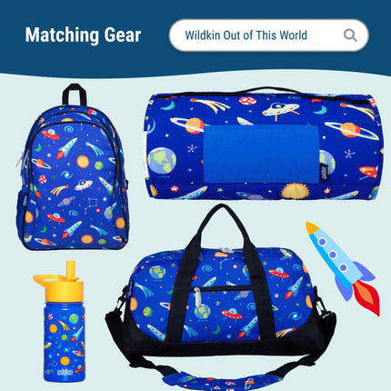Wildkin Kids ECO rPET Insulated Lunch Box – Keeps Food Hot or Cold, Easy-Clean Lining, Mesh Pockets & BPA-Free – Boys & Girls, Ideal for School, Travel & Daycare – Out of This World