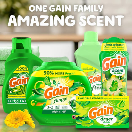 Gain Original Scent Tumble Dryer Sheets 240