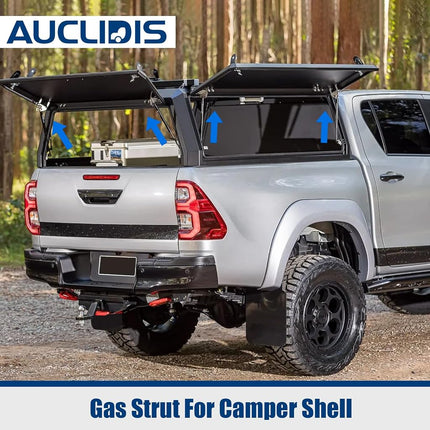 SE130P45 13 inch 45lb/200N Gas Strut Shock Spring Lift Support for Leer Camper Shell Truck Topper Cap Canopy Door Window Toolbox Snugtop Replacement Parts, 1424EY CS130045, Set of 2 by AUCLIDIS
