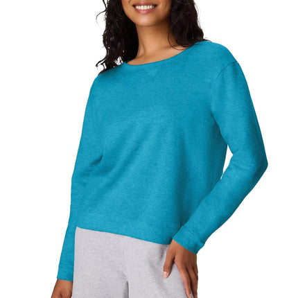 Hanes Women's Crewneck, EcoSmart Fleece Pullover w