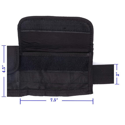 MOOCY 4 Neoprene Pocket Scuba Weight Belt，dive weight belt fit for Waist 32" to 52" - Quick-Release Buckle（Black)