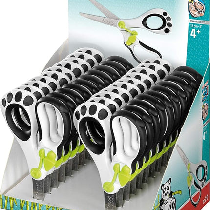 Maped Koopy Spring-Assisted Educational Scissors, 5 Inch, Blunt, Pack of 20 (137910US)
