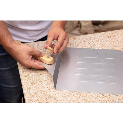 Pelle à pizza en aluminium Cuisinart 30,5 cm, spatule à pizza légère avec manche en bois pliable pour pizzas familiales, pâtes, pain, pains plats et plus encore