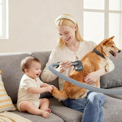 IZSOHHOME Pet Grooming Kit Gift Set, Compatible with Dyson V15 V11 V10 V8 V7 V6, Dog Cat Shedding Brush with 3.3ft Hose, Massage Hair Remover, Includes Chew Rope Toy, Gift Box Packaging