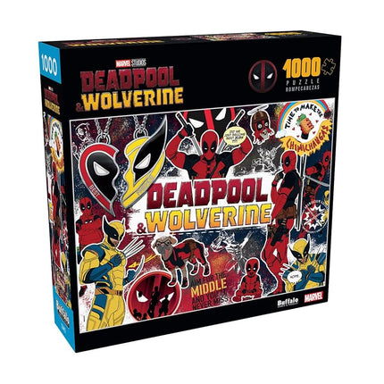 Buffalo Games - Marvel - Deadpool & Wolverine - 1000 Piece Jigsaw Puzzle for Adults -Challenging Puzzle Perfect for Game Nights - Finished Size is 26.75 x 19.75