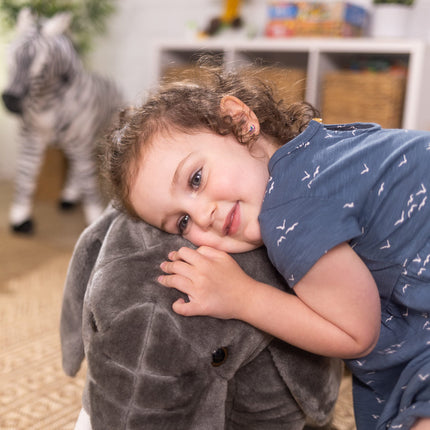 Melissa & Doug Elefante Gigante - Animal de Peluche Realista (más de 90 cm de largo)