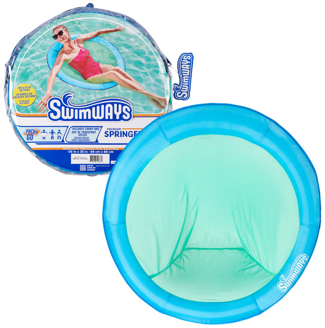 SwimWays Spring Float Premium Papasan Pool Lounger