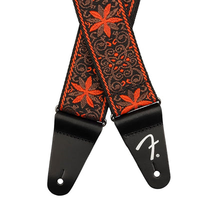 Fender Pasadena Woven Guitar Strap - ORNG WALLFLWR