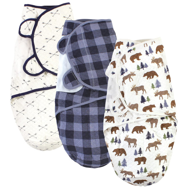 Hudson Baby Unisex Baby Quilted Cotton Swaddle Wra