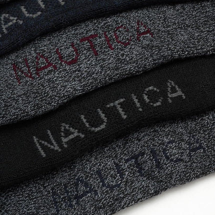 Nautica Men's Socks - Lightweight Comfort Crew Socks (10 Pack), Black/Gray, 6-12.5