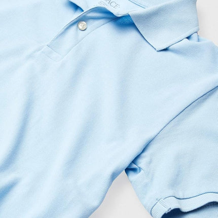 The Children's Place Polo Piqué à Manches Courtes Garçon, Lot de 2, Bleu, X-Large