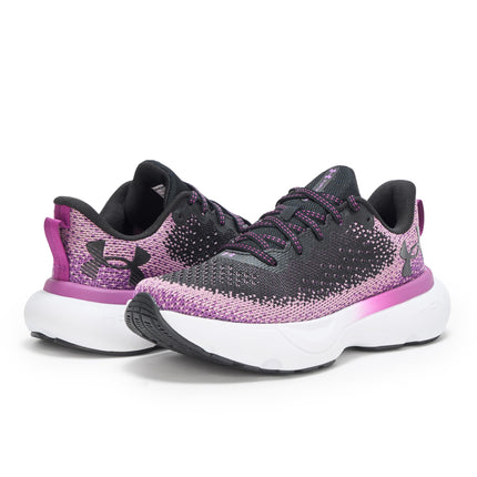Under Armour Women's Infinite Sneaker, (002) Black/Andromeda Purple/Black, 6