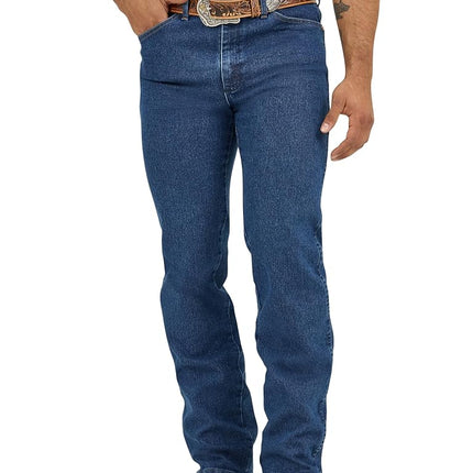 Wrangler Men's Cowboy Cut Slim Fit Active Flex Jean, Stonewash, 34W x 32L