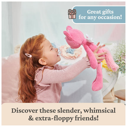 GUND Take-Along Friends Plush, Curtsy Ballerina Bunny, Bunny Stuffed Animal for Ages 0 and Up, Pink, 15"