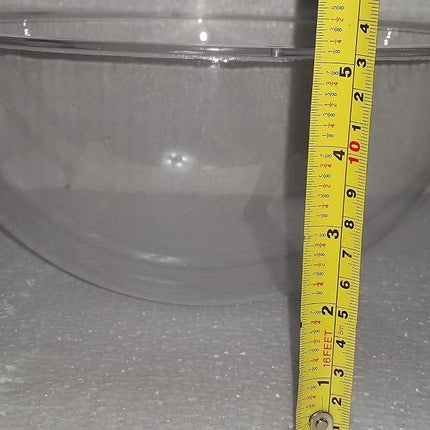 Acrylic Dome/Plastic Hemisphere - Clear - 10" Diameter, 3/4" Flange with Pre-Drilled Holes