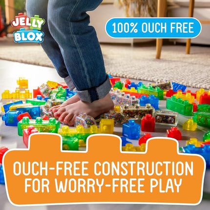 Jelly Blox - Farm Set | Squishy is More Fun! | Unique Squishy Building System | for Ouch-Free, Open, Imaginative Play | for Boys and Girls Ages 2+