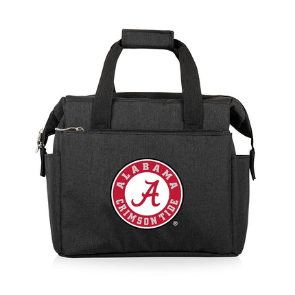 Picnic TIME NCAA Alabama Crimson Tide Nevera Bolsa de Almuerzo Portátil, Bolsa Térmica Blanda para Almuerzo, Bolsa de Almuerzo Aislada, (Negro)