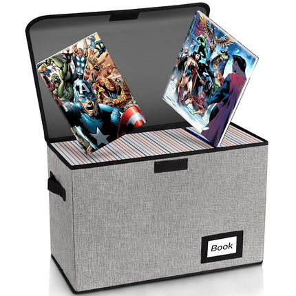 YNSZAS 5 Pack Comic Book Storage Boxes, 15.8" X 7.