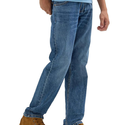 Wrangler Authentics Pantalón Jean de Corte Recto para Niño, Victoria Blue, 4