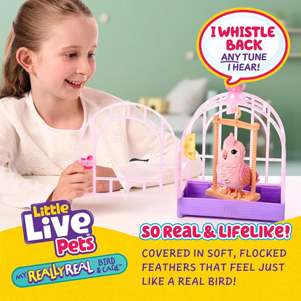 Little Live Pets My Really Real Talking Bird Toy & Cage - Rosie