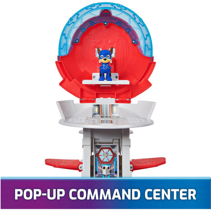 Paw Patrol: The Mighty Movie Aircraft Carrier HQ, with Chase Action Figure and Mighty Pups Cruiser, Kids’ Toys for Boys and Girls 3+