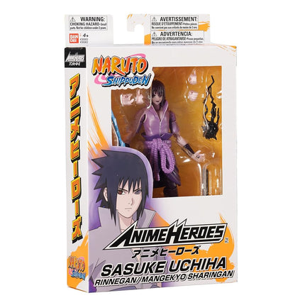 ANIME HEROES - Naruto Shippuden - Uchiha Sasuke Rinnegan/Mangekyo Sharingan Action Figure