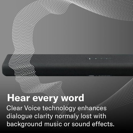 Yamaha SR-B20A Sound Bar with Built-in Subwoofers and Bluetooth