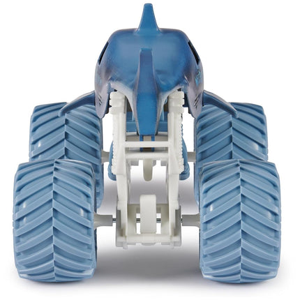 Monster Jam, Official Megalodon Monster Truck, Collector Die-Cast Vehicle, 1:24 Scale, Kids’ Toys for Boys and Girls Aged 3 and up, Grey