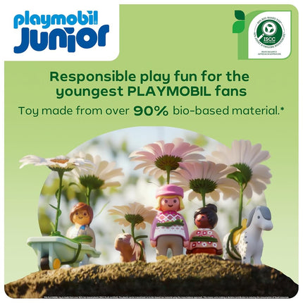 Playmobil | JUNIOR | Fun trash collection vehicle | Toy from 1 year | Gift for toddlers | Sustainable toy with collecting function & accessories | 71774