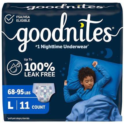 GoodNites Bedtime Bedwetting Underwear for Boys, XS, 15 Count (4 Packages), Packaging May Vary