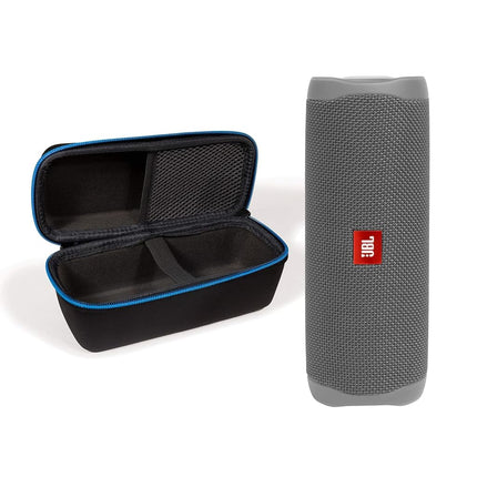JBL Flip 5 Waterproof Portable Wireless Bluetooth Speaker Bundle with divvi! Protective Hardshell Case - Gray