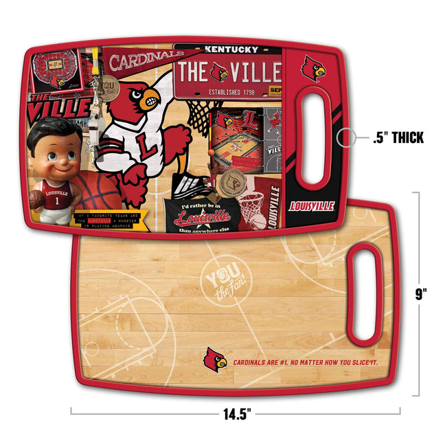 YouTheFan NCAA Louisville Cardinals Retro Series Cutting Board