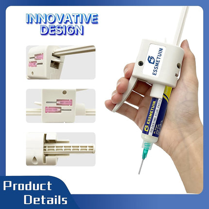 Solder Flux Glue Dispenser for 10cc Solder Flux, Extruder for Syringe Solder Flux, (Single Glue Dispenser, Solder Flux Excluded)