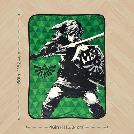 Franco Collectibles The Legend of Zelda Retro Video Game Bedding Super Soft Micro Raschel Throw, 46 in x 60 in, (Official Licensed Product)