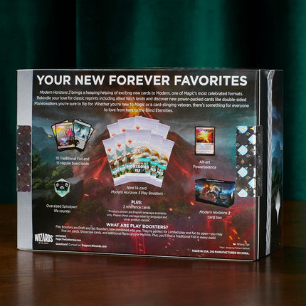 Magic: The Gathering Modern Horizons 3 Bundle - 9 Play Boosters, 30 Land cards + Exclusive Accessories (English Version)