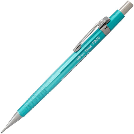 Pentel Sharp Mechanical Pencil, (0.9mm), Metallic Bluish Green Barrel, Box of 12 (P209MK)
