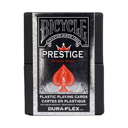 Bicycle Playing Cards Prestige (Red), Poker Size, Dura-Flex