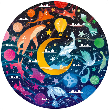 Ravensburger 12000818 - Dreams - 500 pieces jigsaw puzzle – Puzzle for adults and kids age 12 years up, Round puzzle