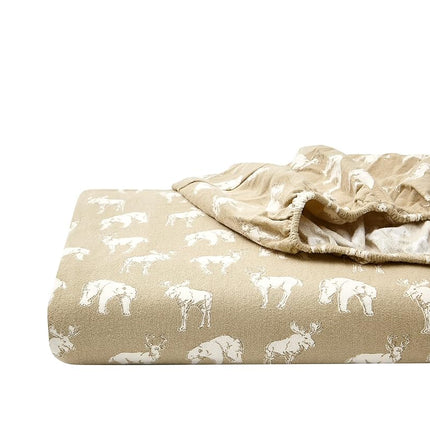 Eddie Bauer - Queen Sheets, Cotton Flannel Bedding Set, Brushed for Extra Softness, Cozy Home Decor (Buckhead Ridge, Queen)