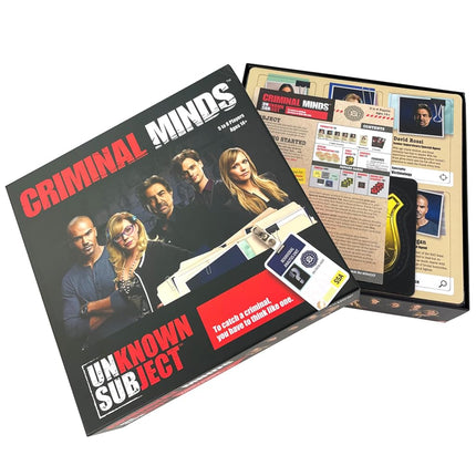 PlayMonster Criminal Minds Unknown Subject - Unsub - Fast-Paced Social Deduction Game - Play as Characters from The Hit Show - Ages 14+ - 5–8 Players, Multicolor