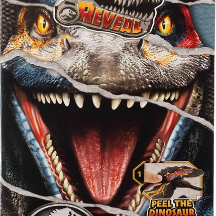 Mattel Jurassic World Dino Reveal Deluxe Concavenator Action Figure Toy, Tear Away Pack & Peel Off Color Change Dinosaur Play
