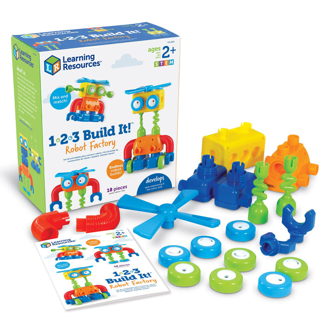 Learning Resources 1-2-3 Robot Factory, Fine Motor