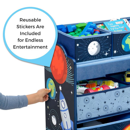 Delta Children Space Adventure 6 Bin Storage Toy Organiser